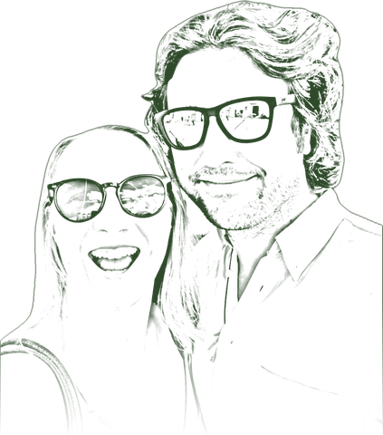Sketch of Nora and Sebastian